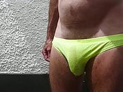 Cool down green briefs with hose 