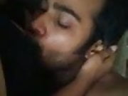 Indian couple kissing and licking pussy