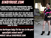 Sindy Rose burlesque lady fist her ass & anal prolapse