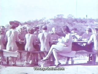 Vintage Cuties Channel, 1950s, Outdoor Naked, Public Outdoor