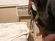 Black girl gets a belt spanking for not listening 