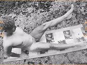 Andy Haxn Woigla 2 Freestyle Gymnastic in Nature  with trained Legs Biceps Posing Autumn Halloween Time