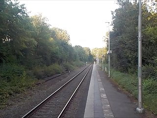 at the railway station