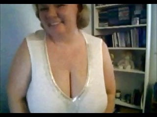 Mature Webcam, Boobs on Boobs, Mature, Playing with Boobs