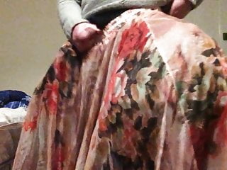 Wanking And Cumming In My Soft Flowy Skirt With Hoopskirt...