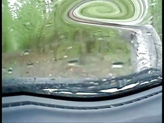 Handjob in my car rainy day...