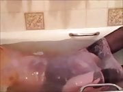 pink marks & spencer slip in the bath. 