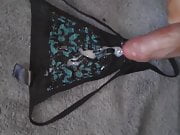 cum on nieces sexy black thong 