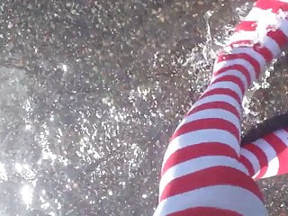 Striped Pantyhose...