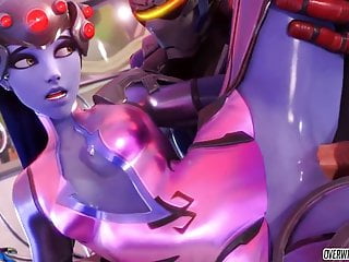 Sexy Overwatch heroes blowing dick and getting fucked deeply