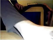 Straight guys feet on webcam #374