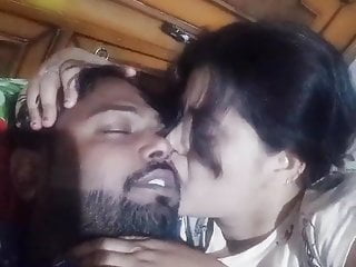 Desi couple romance and kissing