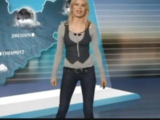 Girl, Blond, Weather Girl, Weather