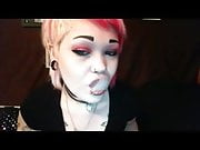 Smoking goth girl II