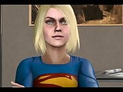 Super girl farts in his face