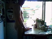 Str8 daddy banging the pocket pussy in the kitchen