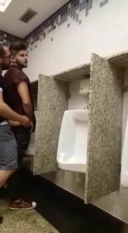 out in public gay porn toilet