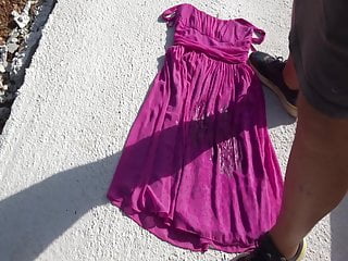 Pink Dress, Pink, Pee, Dressed