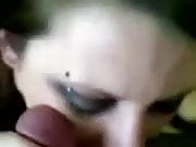 Slut goth facial 