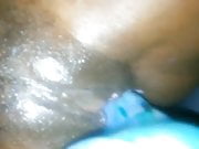 ebony black girl getting used playing white cum messy squirt