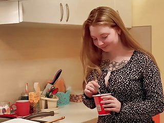 Blowjob Creampie, Family, Home, Kitchen Sex