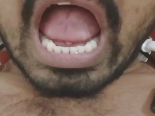 Indian guy home masturbating on camera...