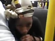 black girl suck in subway