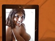 Cumming on Kerry Marie's big fat tits