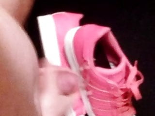 Me cuming on my pink Adidas superstars
