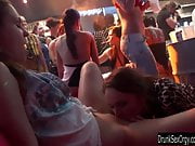 Bi club slags having public sex orgy
