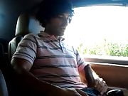 Jerking off in the car