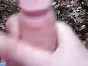 Sweetboy cum outdoor