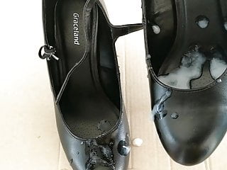 Cum inside new shoe my co. worker :)