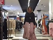 Long pink skirt