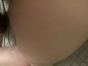 Big booty white chick cant take BBC