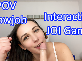 POV Blowjob, JOI POV, Small Tits, Lingerie Blowjob