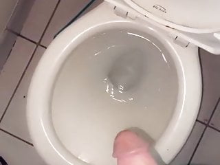 TS BBW cumming in the toilet