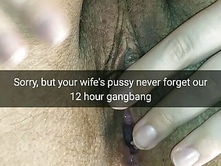 Wifes gaping pussy after 12 hour...