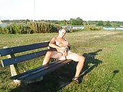 An outdoor masturbation session