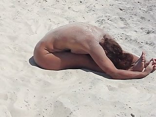 Sea, Public Yoga, Amateur, Beach Nudists