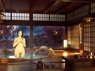 Bathroom Piss Punishment. Naked Reading. Japanese Bath