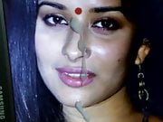 cummed on madhurima's sexy hot face