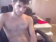Hot dude jerks off on cam