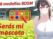 Spanish JOI hentai. Septima medalla BDSM. Es hora de ordenarte.
