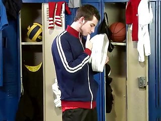 This Guy Loves To Sniff Jockstraps And Wank In The Locker Ro