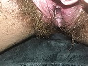 Dripping pussy gushes after birth