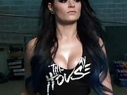 WWE - Paige cleavage backstage