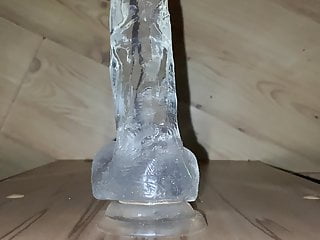 Fuck my Ass with a clear Dildo