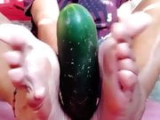 Cucumber Footjob