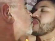 Turkish daddy kissing